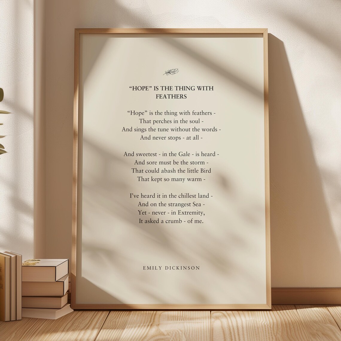 Emily Dickinson Poetry Prints Book Quotes Poster