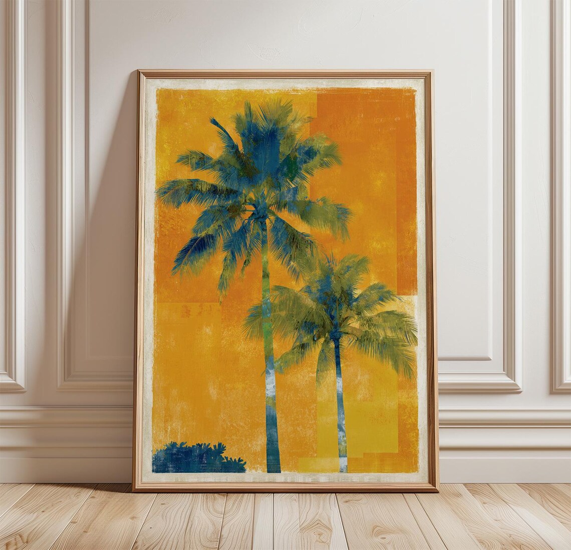 Tropical Palm Tree, Modern Coastal Beach Decor