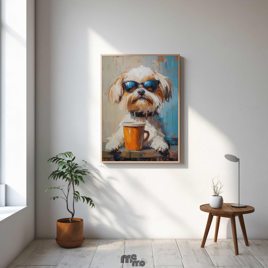 Shih Tzu Dog Coffee Art, Funny Pet Portrait - Image 4