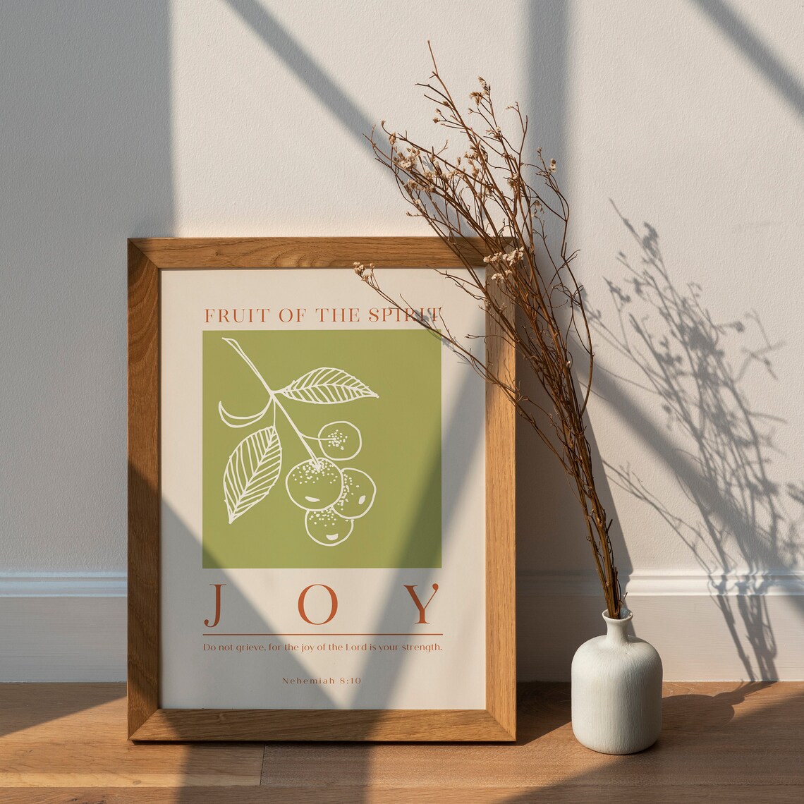 Fruit Of The Spirit Joy Bible Verse Poster - Image 2