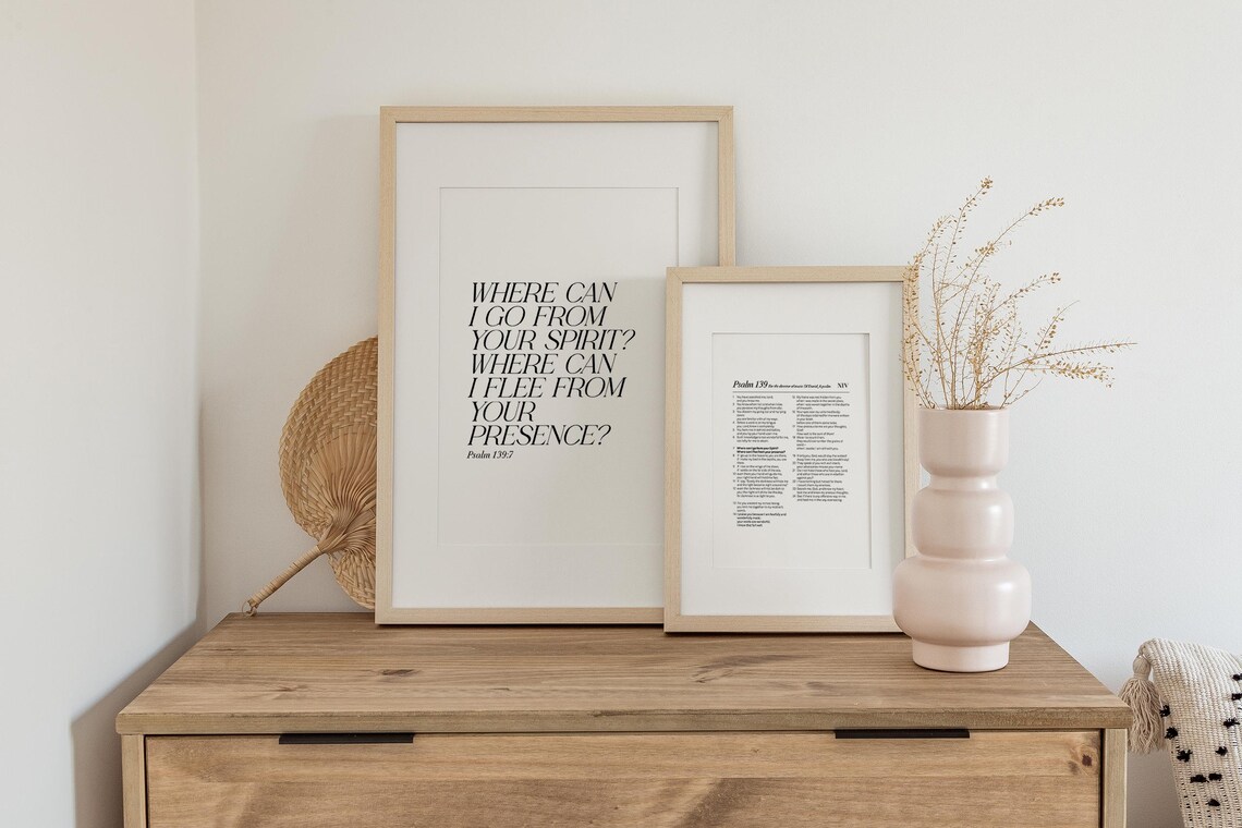 Psalm 1397 Bible Verse Poster, Christian Wall Art - Image 4