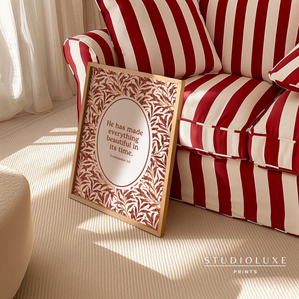 Everything Beautiful In Its Time Ecclesiastes 3:11 Botanical Poster - Image 3