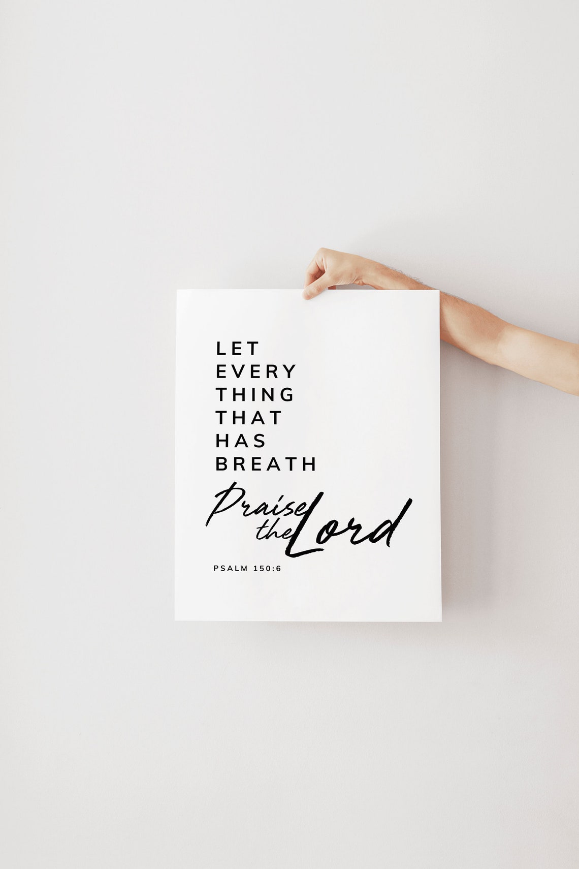 Psalm 150 Let Everything That Has Breath Praise The Lord Scripture Wall Art Bible Verse Christian Decor - Image 4