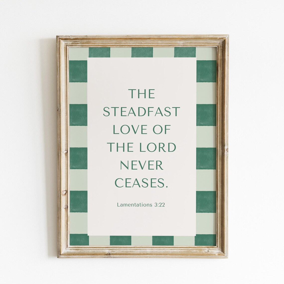 The Steadfast Love Of The Lord Never Ceases Lamentations 3 22 Verse Poster