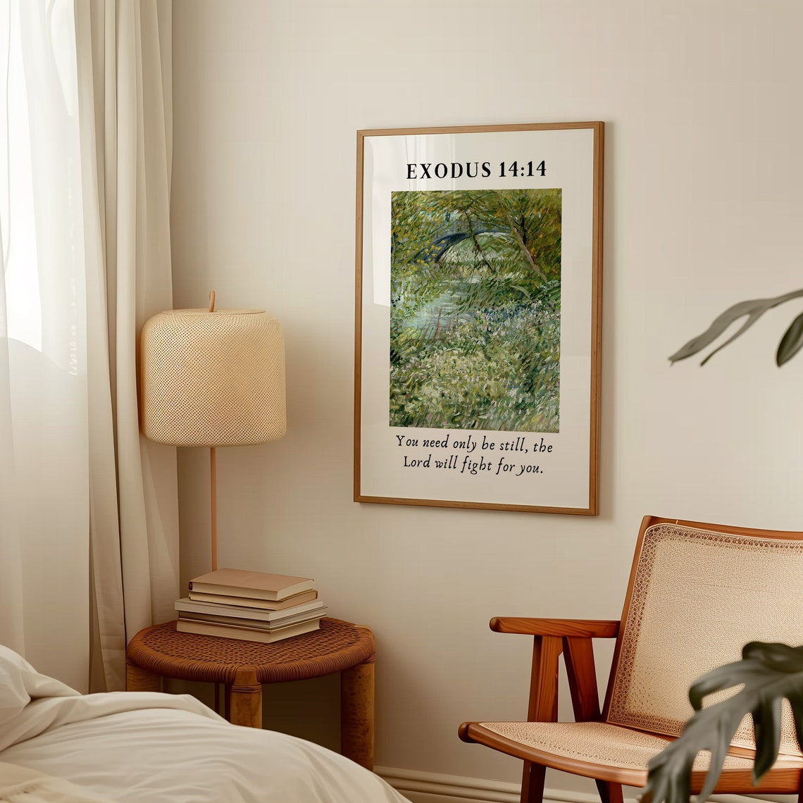 Exodus 14 You Need Only Be Still Tranquil Riverside Poster Art - Image 4