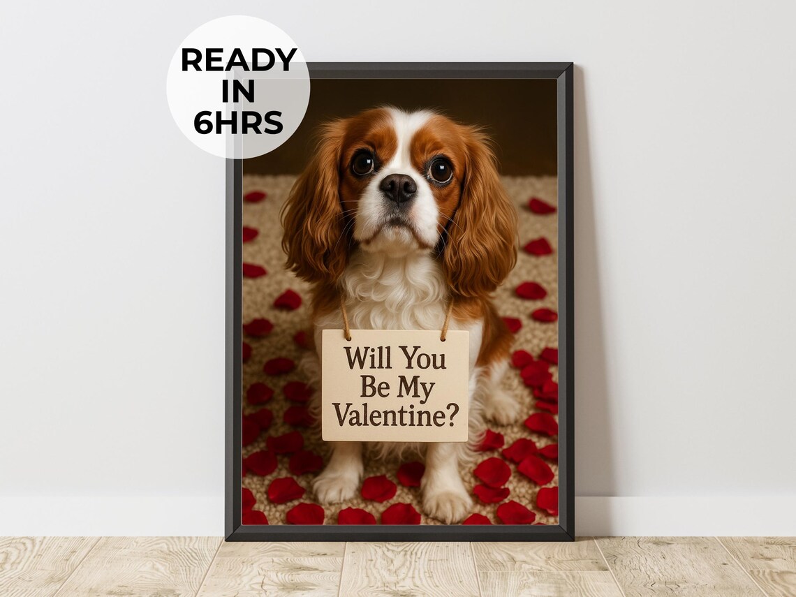 Custom Rose Delivery Pet Portrait, Love Gift