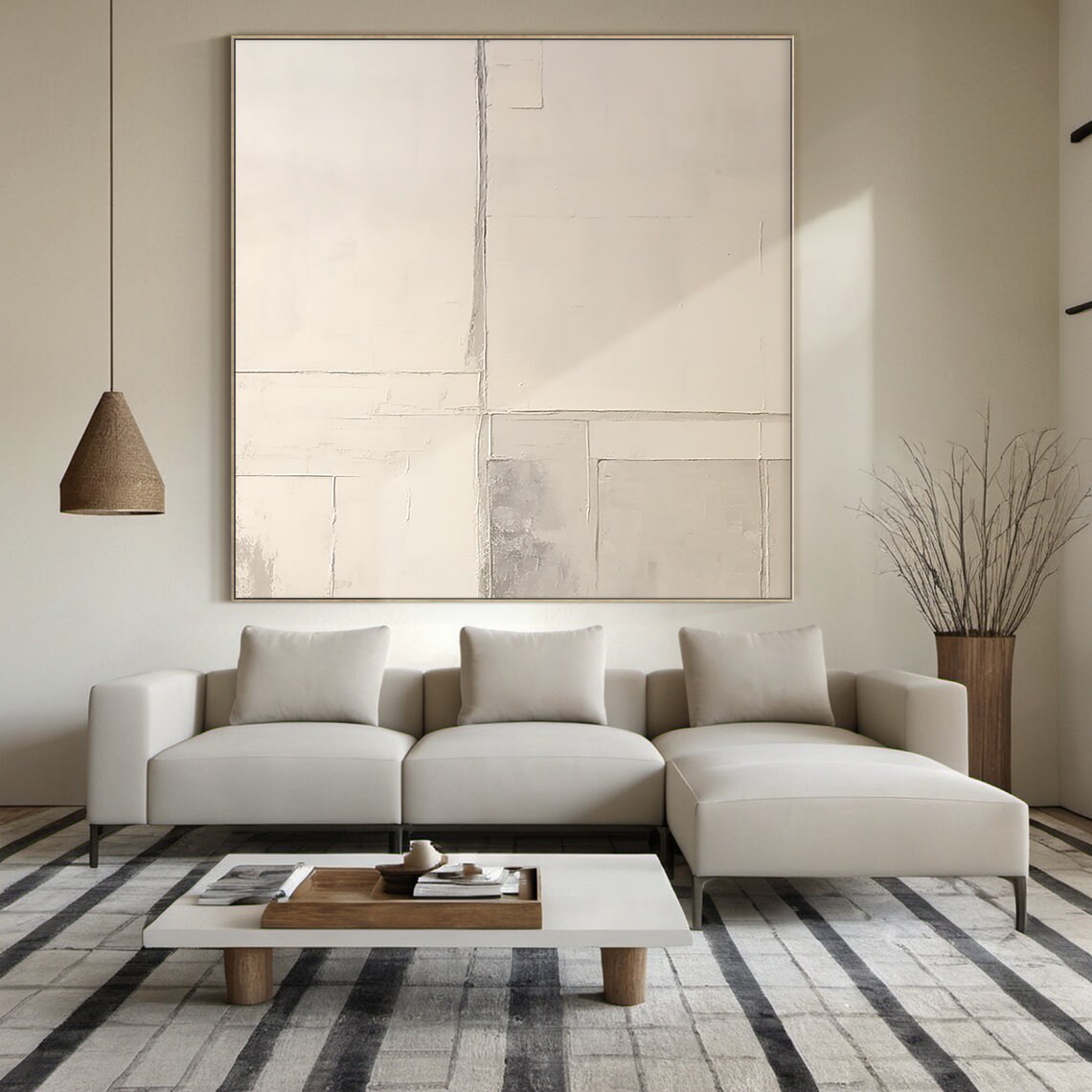 Brown Abstract Painting Brown Wabi Sabi Wall Art Large Brown Wall Art Brown Textured Hand Painting Home Wall Decoration Art - Image 5