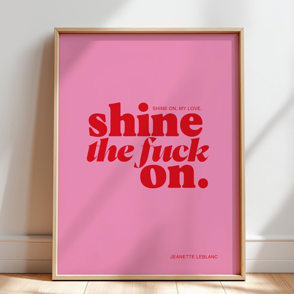 Feminist Affirmation Typography Poster Print