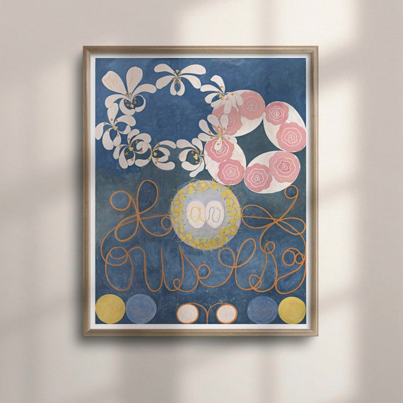 Hilma Af Klint 1907 Art Poster Abstract Wall Decor Colorful Housewarming Gift Living Room Art Klint Reproduction Print C16 875