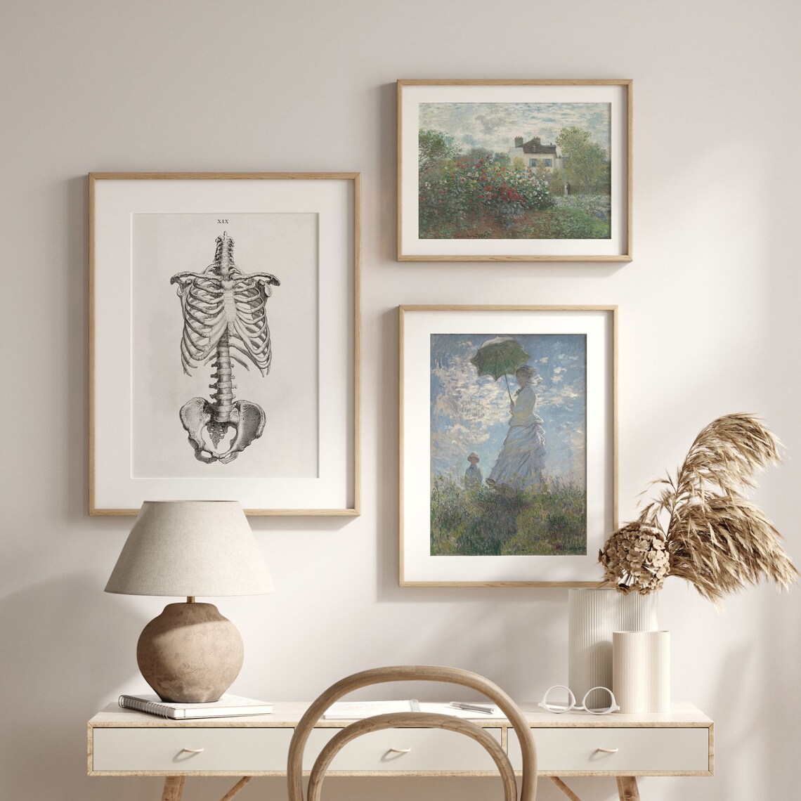 Antique Skeleton Anatomy Vintage Medical Art Print - Image 2