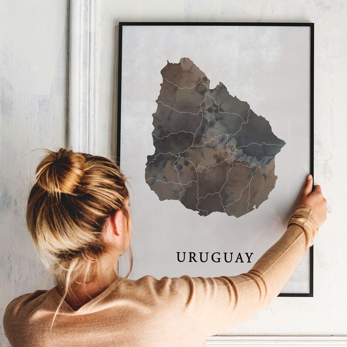 Uruguay Vintage Style Map Print, Travel Poster - Image 3