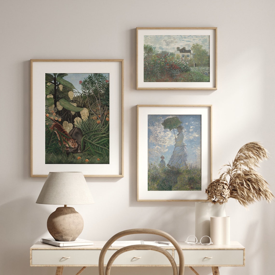Henri Rousseau Tiger And Buffalo Jungle Primitive Art Poster - Image 2