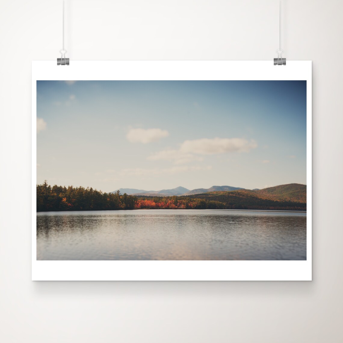 Lake Chocorua Autumn Foliage New Hampshire Landscape Photo Poster