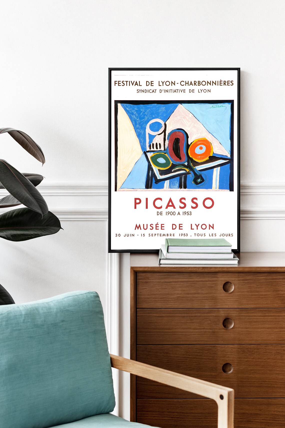 Picasso Exhibition Poster Wall Art Famous Art Prints Mid Century Modern Art Vp4 - Image 2