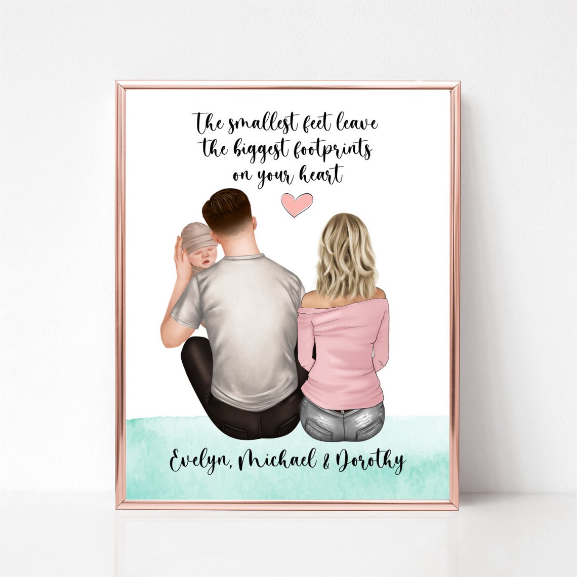 The Smallest Feet Leave The Biggest Marks On Your Heart Poster