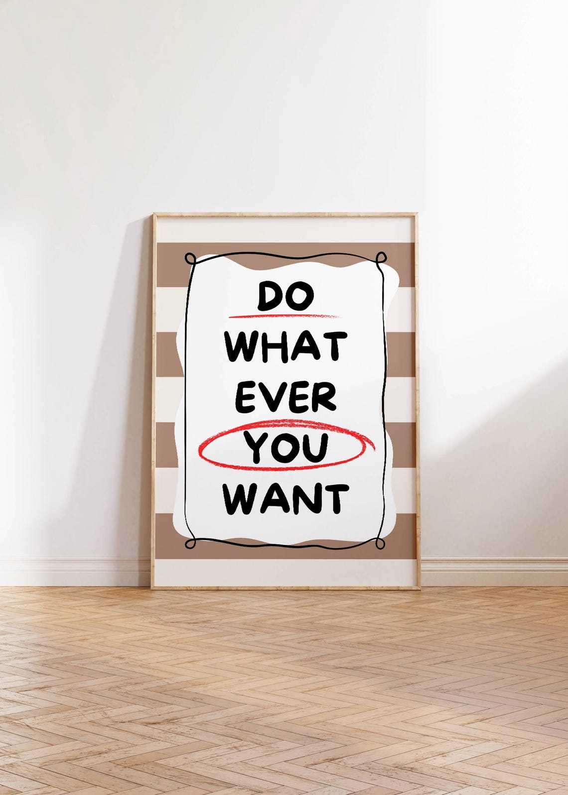 Do What Ever You Want Bold Motivational Handwritten Notebook Poster - Image 3