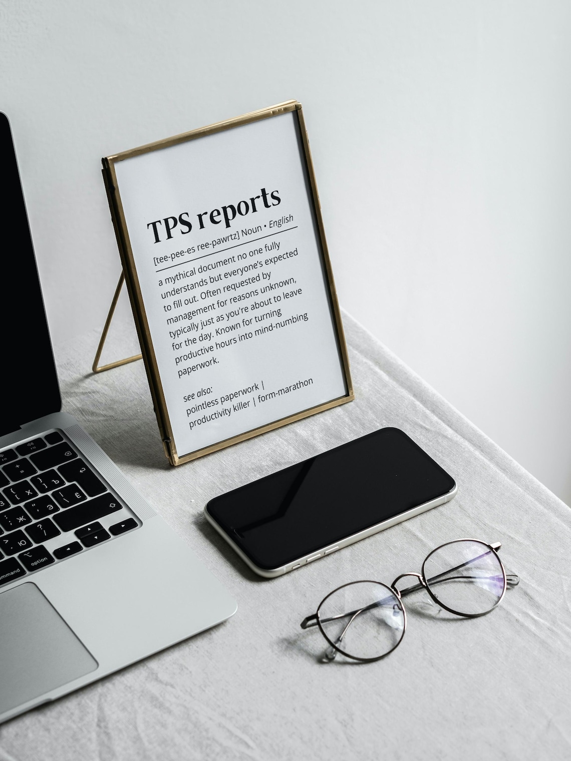 TPS Reports Definition, Minimalist Office Humor Art Print - Image 2