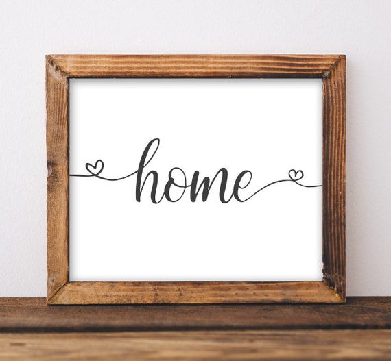 Love Heart Typography Quote Art Print