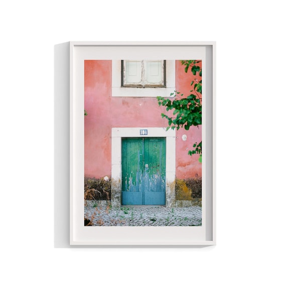 Lisbon Door Photography, Portuguese Architecture Art Print