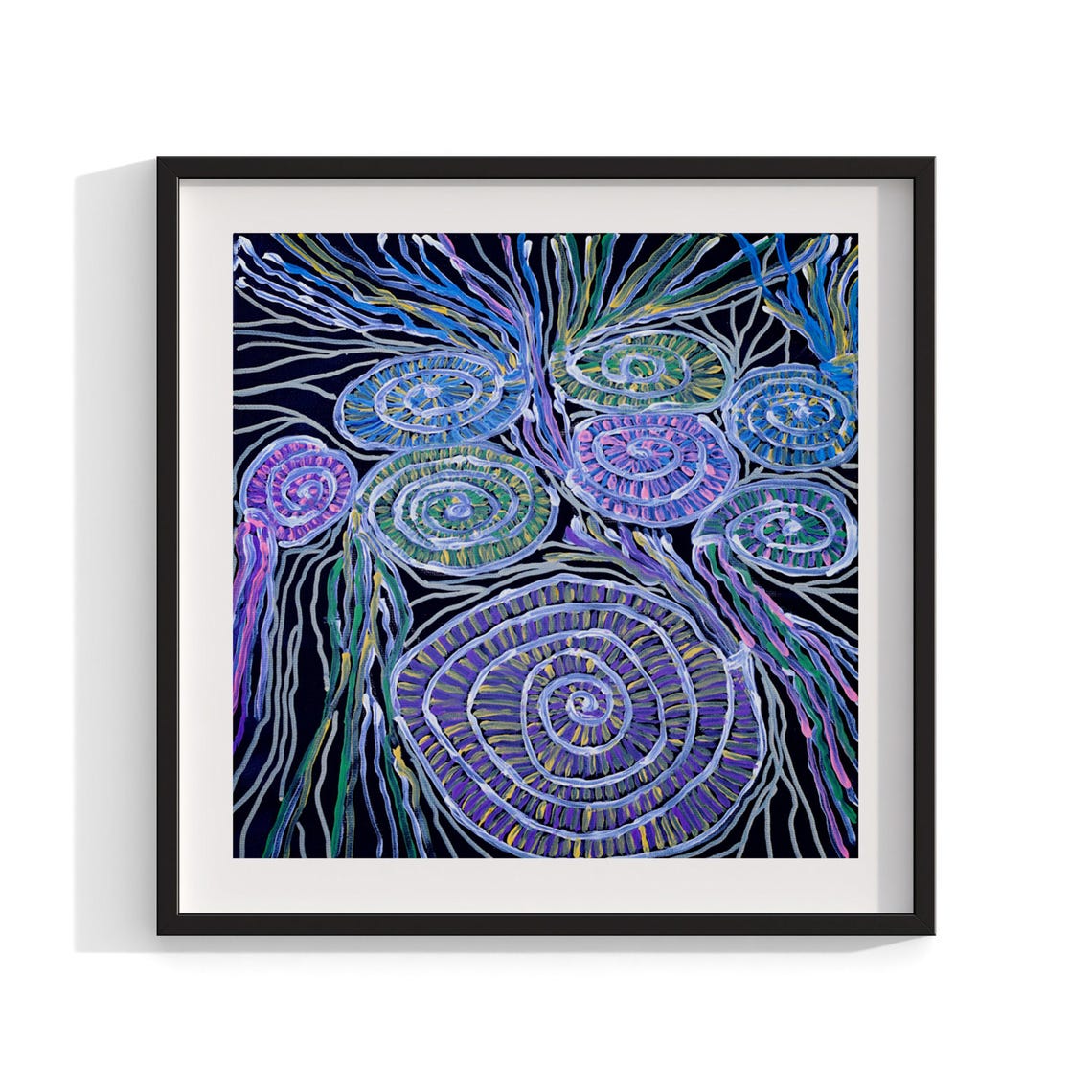 Aboriginal Contemporary Art Print, Living Room Decor
