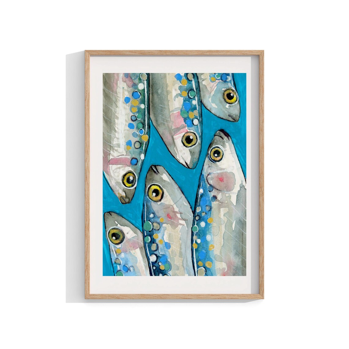 Fish Art Print, Colorful Coastal Photography