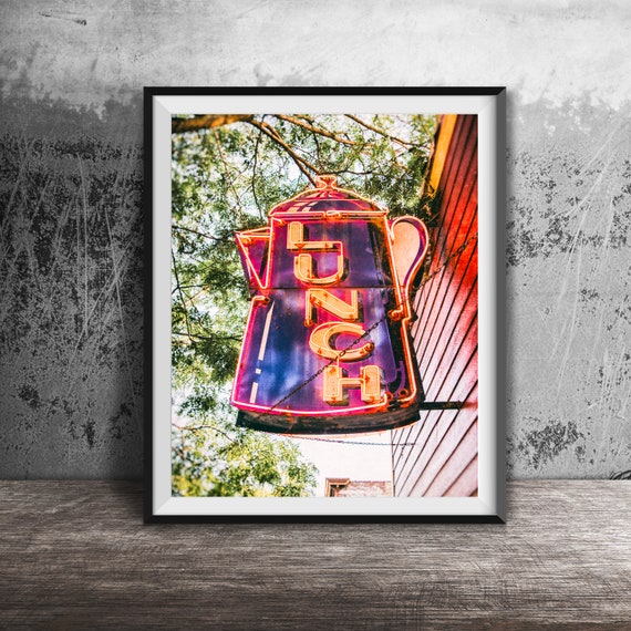 Lunch Kitchen Decor Coffee Pot Unframed Photography Print Kitchen Wall Decor Breakfast Time Photo Art Modern Dining Room Print