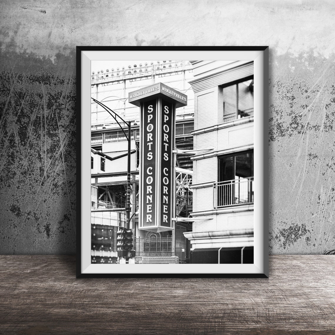 Sports Corner Wrigleyville Bar Sign Photo Print Wrigley Field Bar Chicago Sign Photography Print Unframed Lakeview Wall Art - Image 2