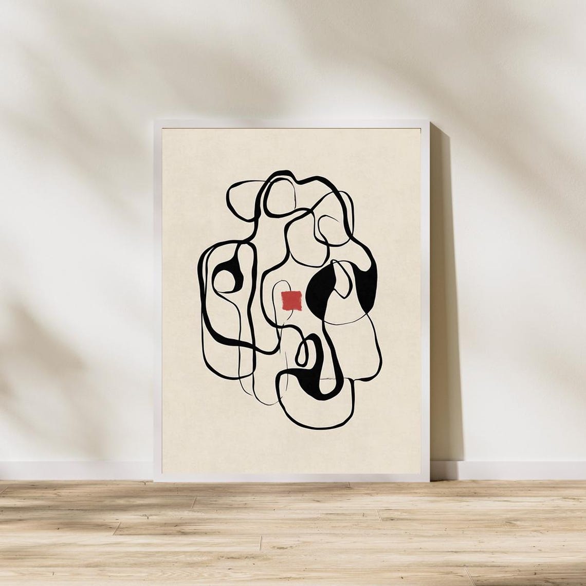Wabi Sabi Abstract Japanese Ink, Japandi Art Print