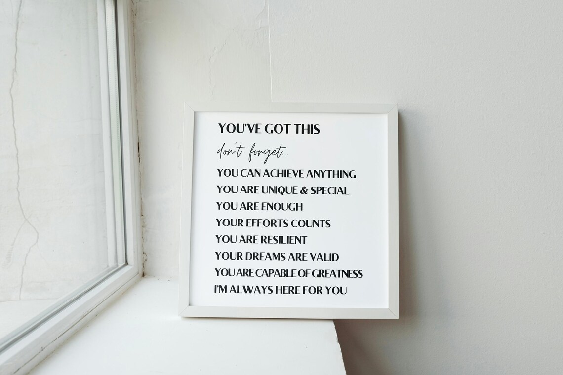 Youve Got This Bold Affirmation Typography Kids Encouragement Poster - Image 2