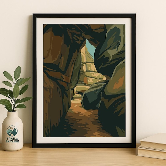 Great Channels Of Virginia Slot Canyon Appalachian Trail Nature Poster