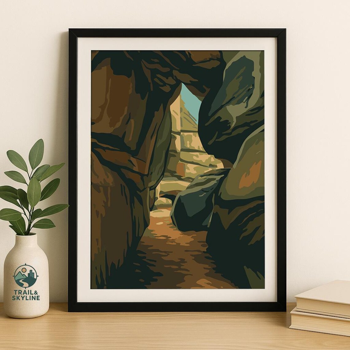 Great Channels Of Virginia Slot Canyon Appalachian Trail Nature Poster