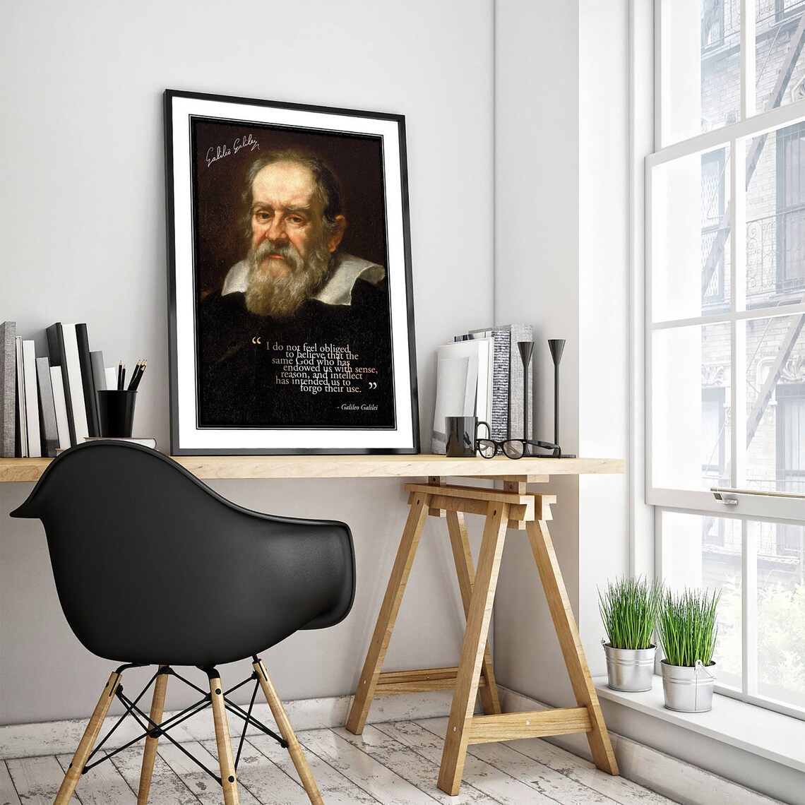 Galileo Galilei Astronomy Art Print, Science Poster - Image 3