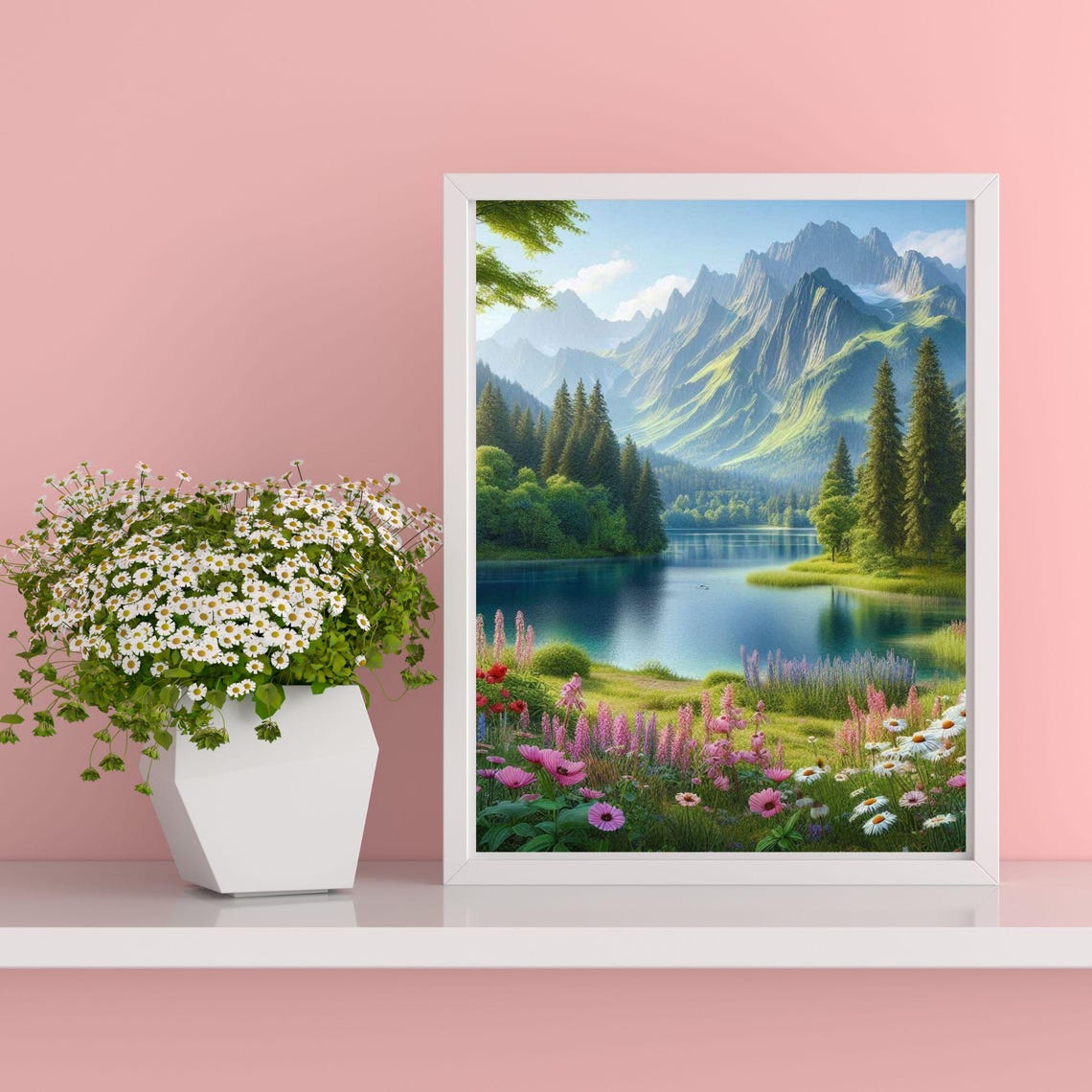 Mountain Serenity Wall Art Scenic Landscape Print Instant - Image 6