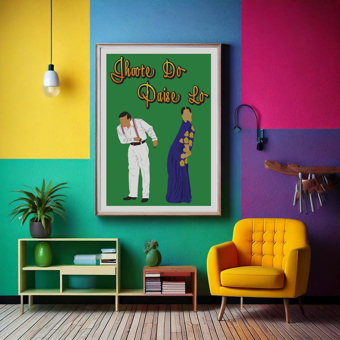 Joote Do Paise Lo, Bollywood Poster - Image 4
