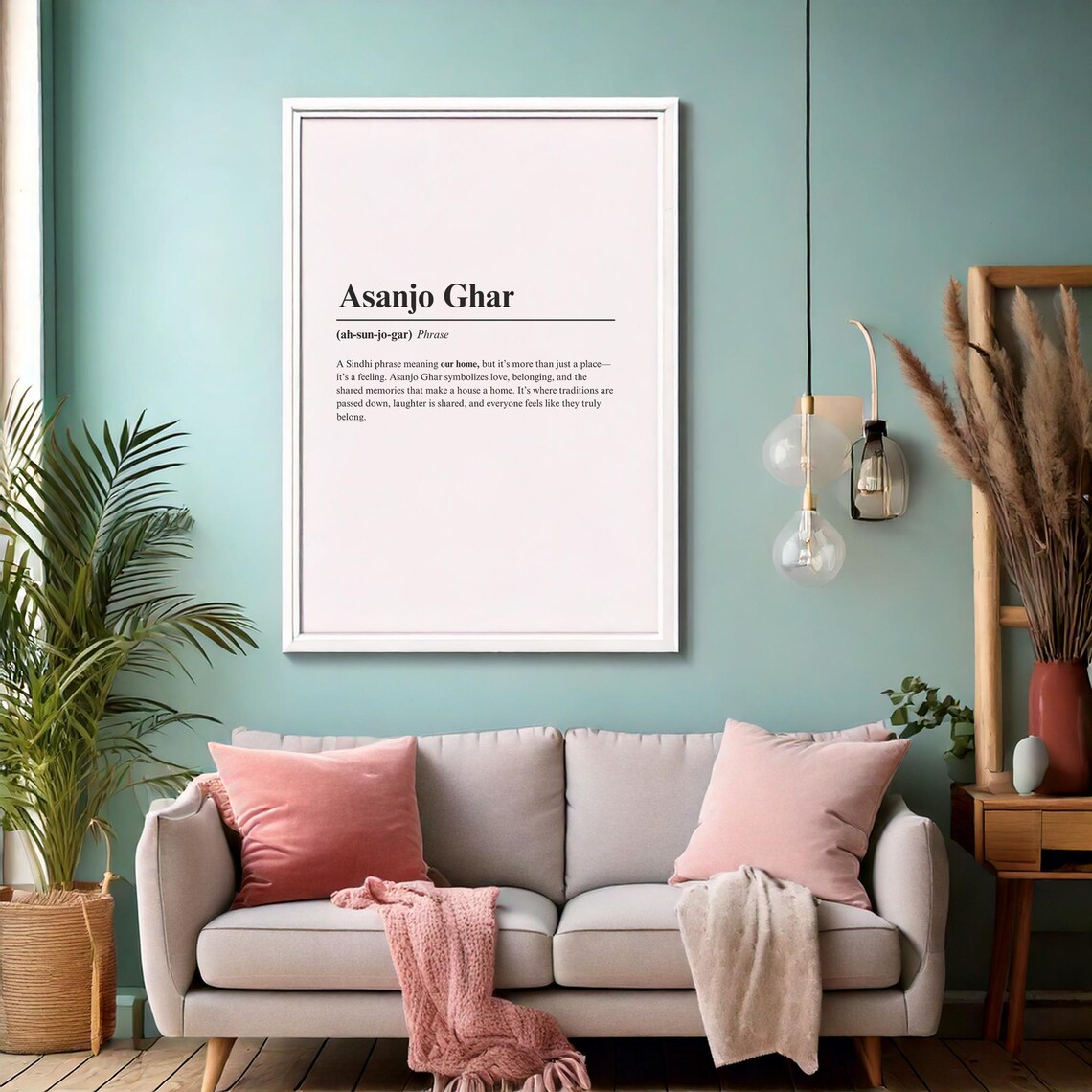 Asanjo Ghar Urban Dictionary Style Poster, Sindhi Phrase - Image 5