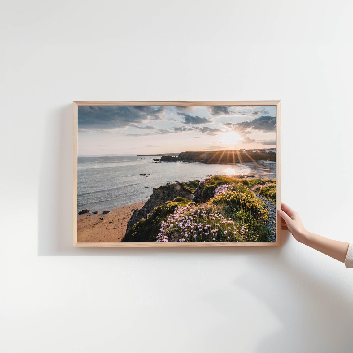 Annestown Beach Sunset Modern Coastal Art Print - Image 2