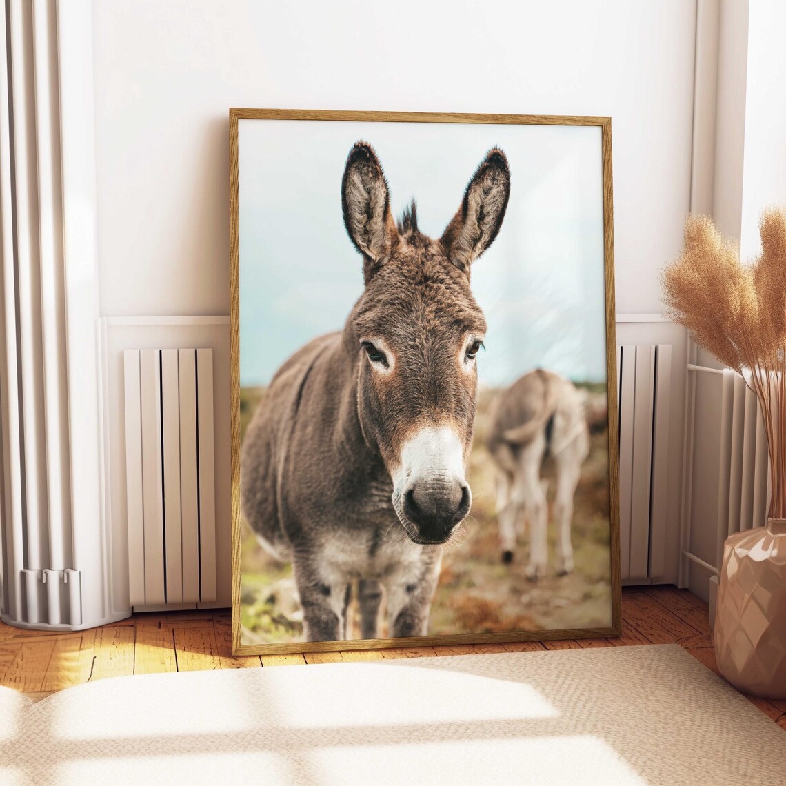 Cute Donkey Close Up Portrait Rustic Farm Animal Photography Poster - Image 5