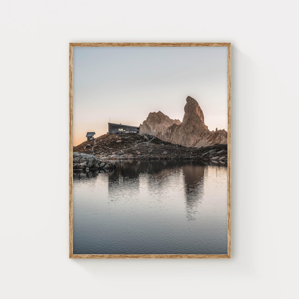 Refuge Du Presset, French Alps Mountain Art Print