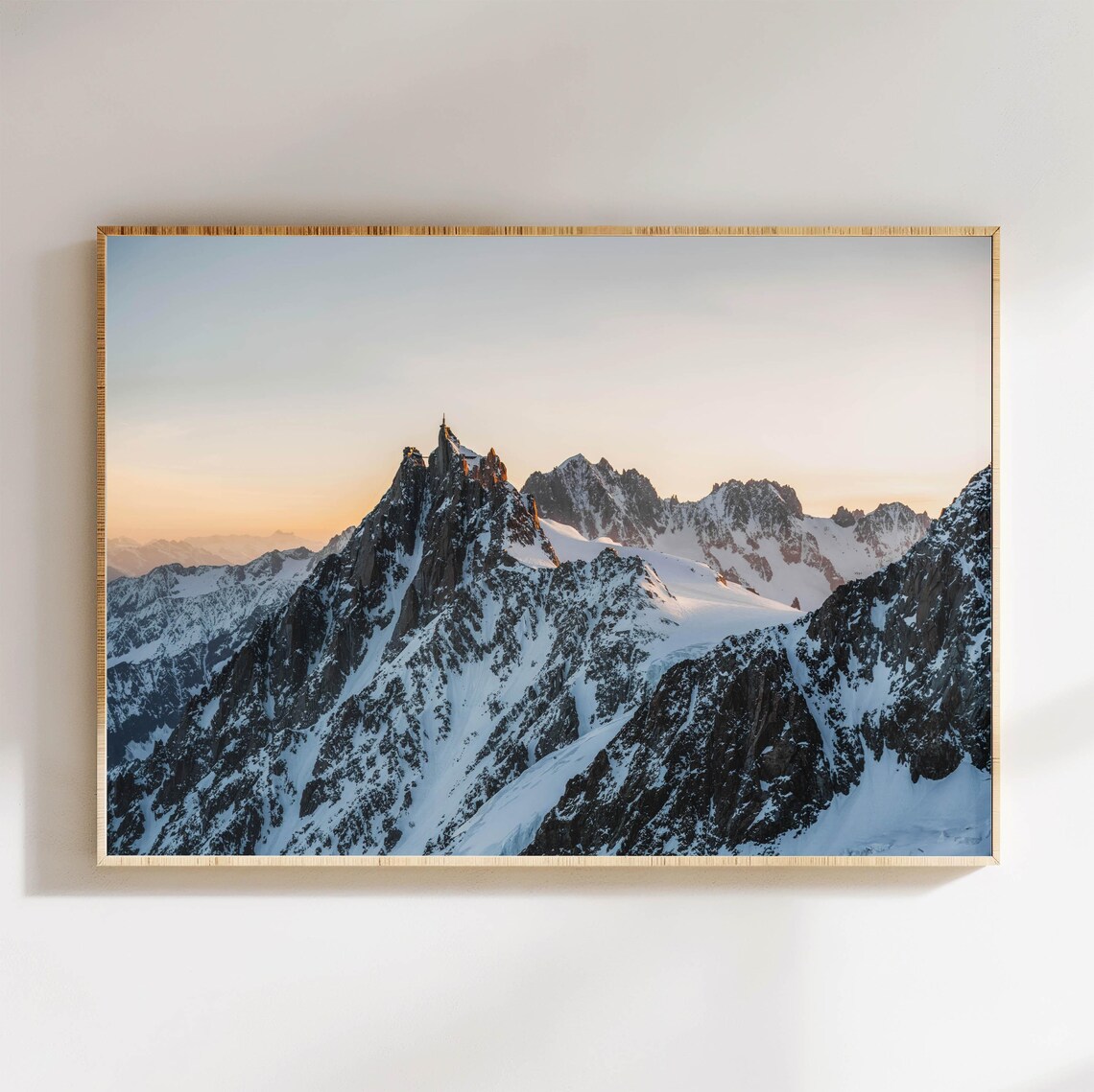 Aiguille Du Midi Chamonix French Alps Travel Poster