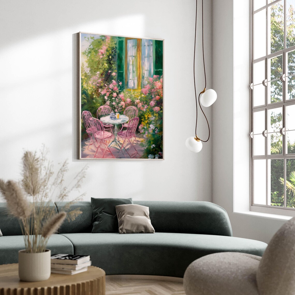 Monet-Inspired Watercolor Art Print, Modern Decor - Image 3