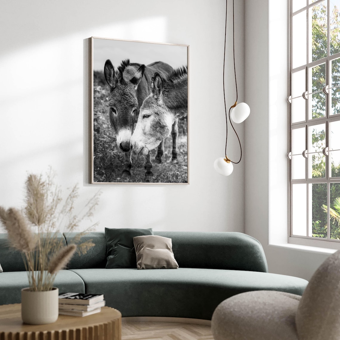 Donkeys in Connemara National Park, Irish Art Print - Image 2