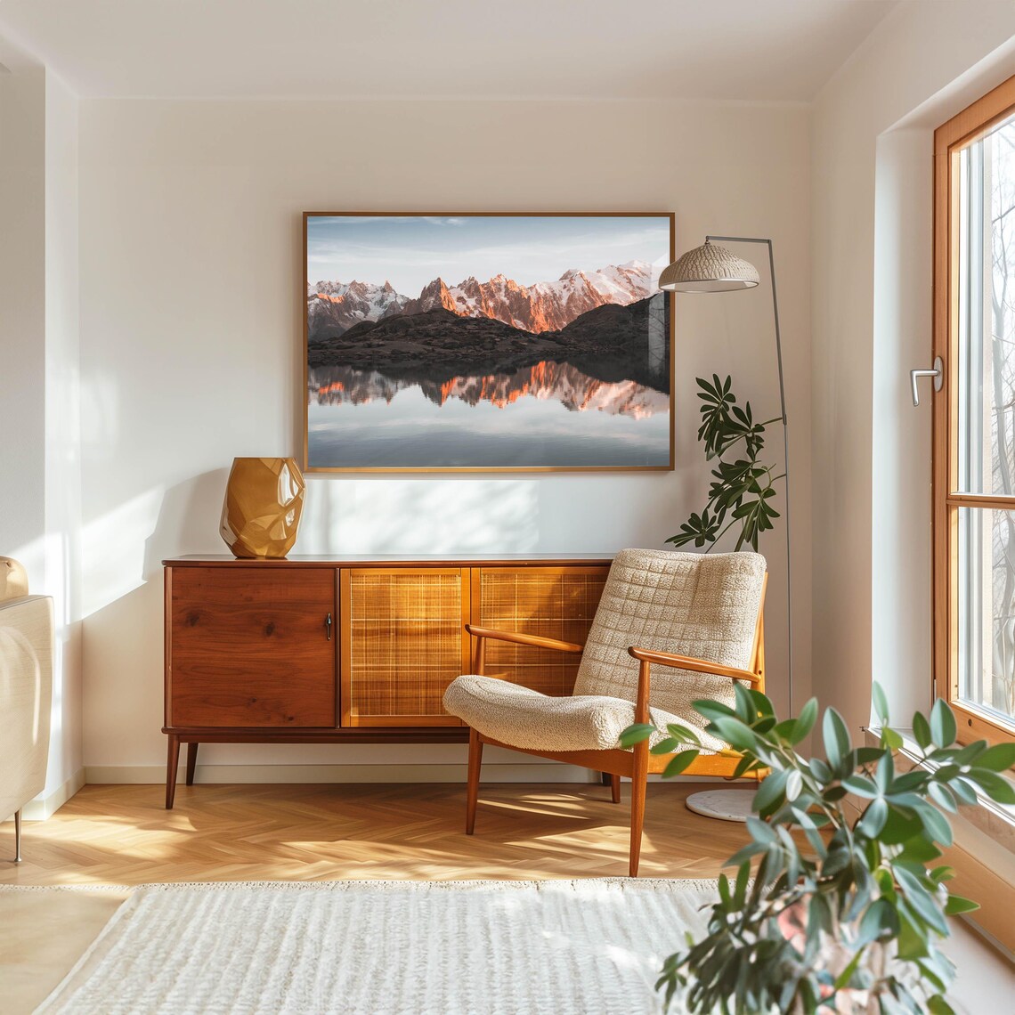 Lac Blanc Sunset Chamonix Alps Art Print - Image 5