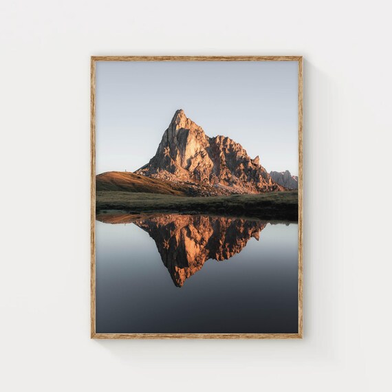 Passo Giau The Dolomites Italian Alps Italy Mountain Photography Wall Art Print Modern Home Decor Living Room Art