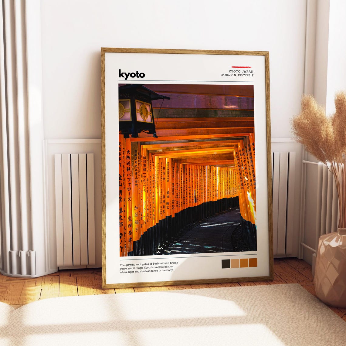 Kyoto Torii Gates Wall Art Fushimi Inari Shrine Print Japanese Culture Poster Japan Travel Photography Scenic Temple Decor Gift Idea - Image 4