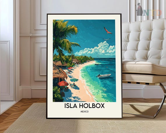 Isla Holbox Print Wall Art Poster Photo Mexico