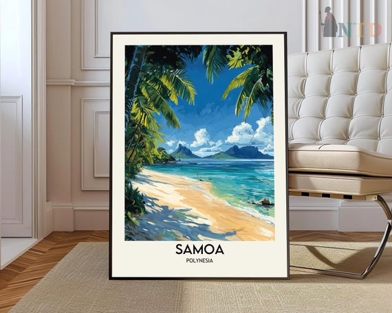 Samoa Print Art Poster Photo Painting Travel Wall Landscape