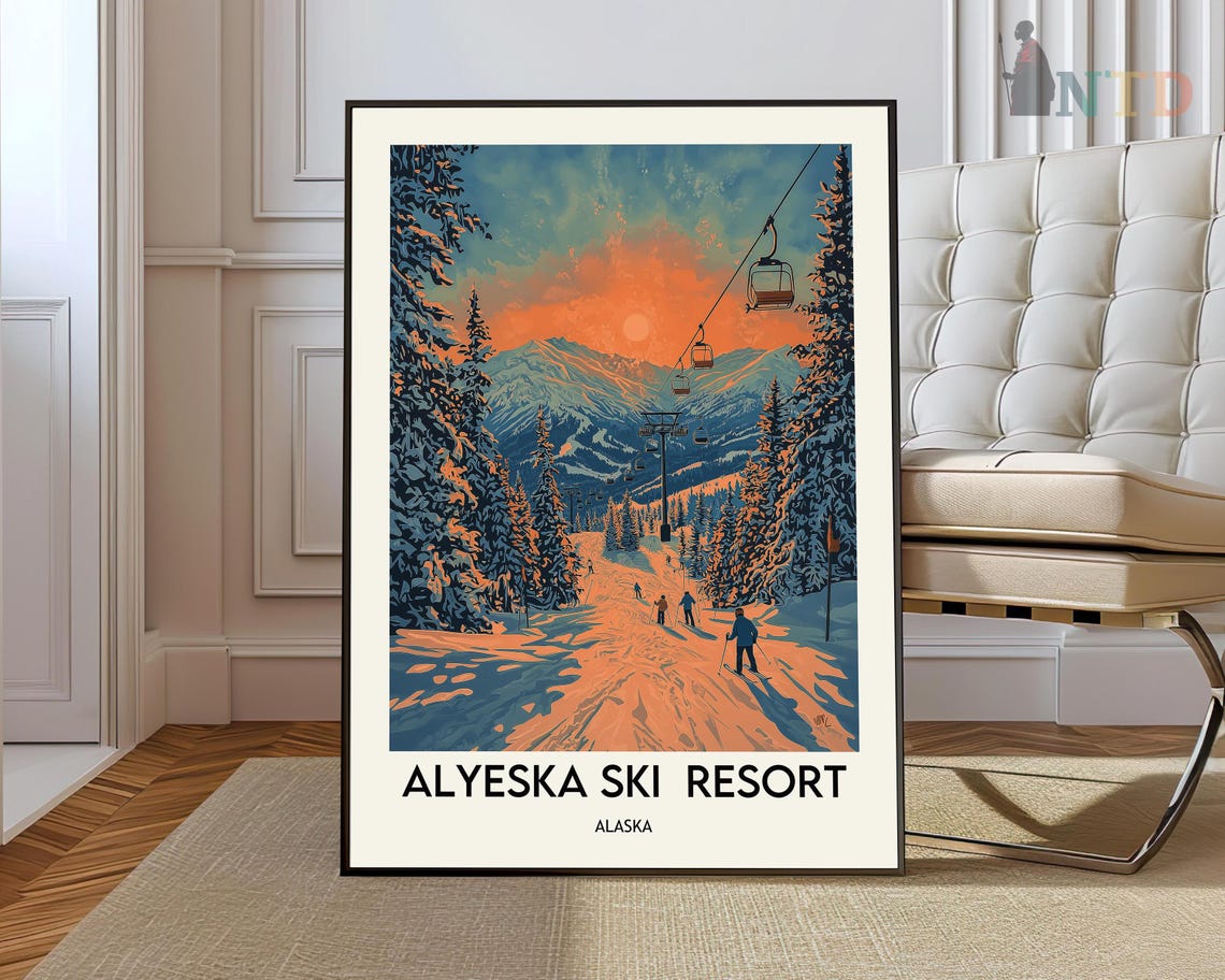 Alyeska Resort Print Alyeska Resort Wall Art Alyeska Resort Poster Alyeska Resort Photo Alyeska Resort Poster Print Alyeska Ski Resort