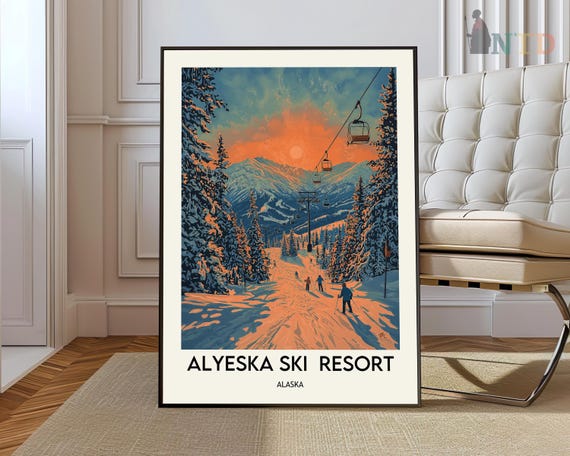 Alyeska Resort Print Alyeska Resort Wall Art Alyeska Resort Poster Alyeska Resort Photo Alyeska Resort Poster Print Alyeska Ski Resort