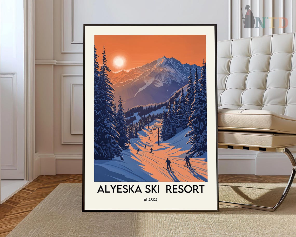Alyeska Resort Print Alyeska Resort Wall Art Alyeska Resort Poster Alyeska Resort Photo Alyeska Resort Poster Print Alyeska Ski Resort