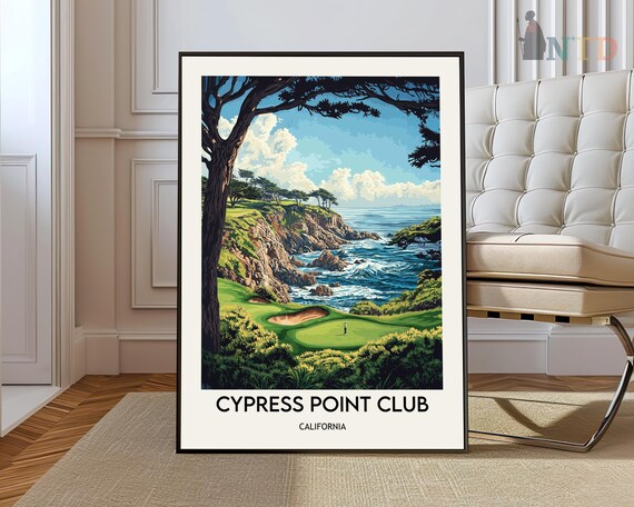 Cypress Point Club Cliffside Golf Hole California Coast Poster